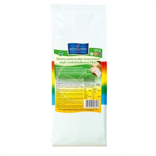 Bezgluten Ekstra uniwersalny koncentrat mąki niskobiałkowej PKU bezglutenowy 500g - 5907459846607