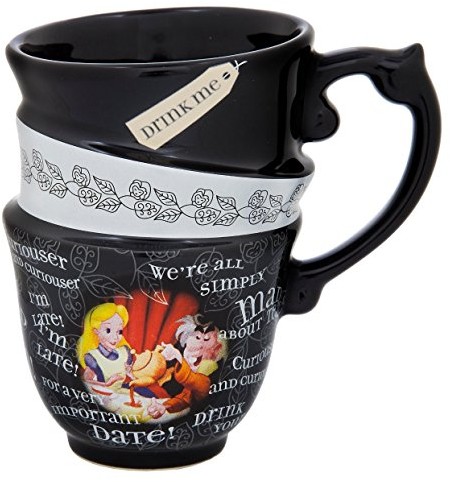Disney parki Exclusive: Alice in Wonderland Cytaty 12oz Ceramic Cup na