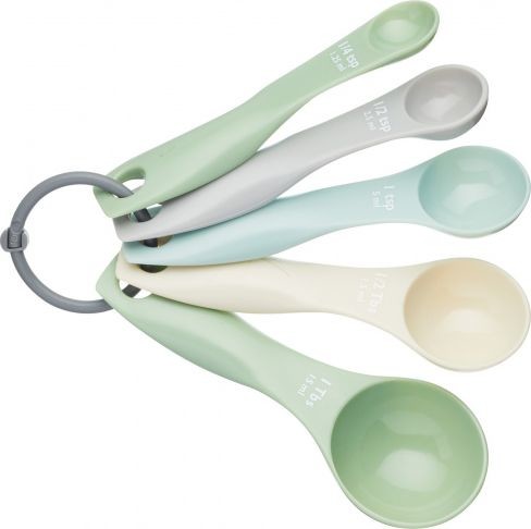 Kitchen Craft łyżki miarowe Classics zielone/kremowe/szare/niebieskie 5 szt twm_922060