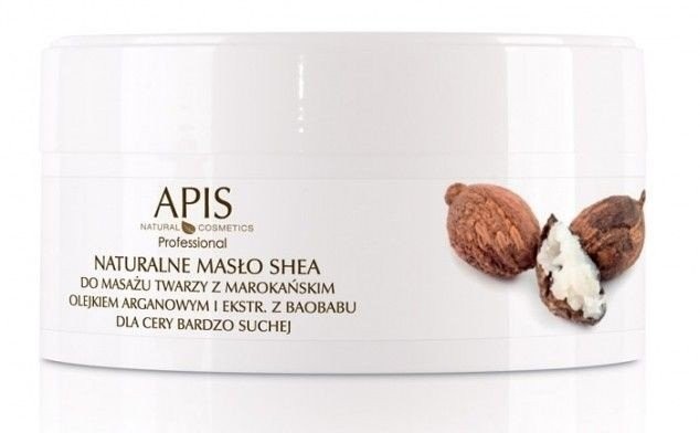 Apis Professional Naturalne masło shea do masażu z marokańskim olejkiem arganowym i z baobabu 100 g