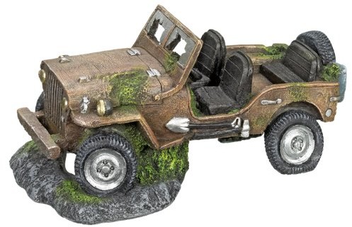 Nobby 28374 akwariów Aqua dekoracyjny ornaments Jeep wraków, L26 X b15.5 X h12.5 CM