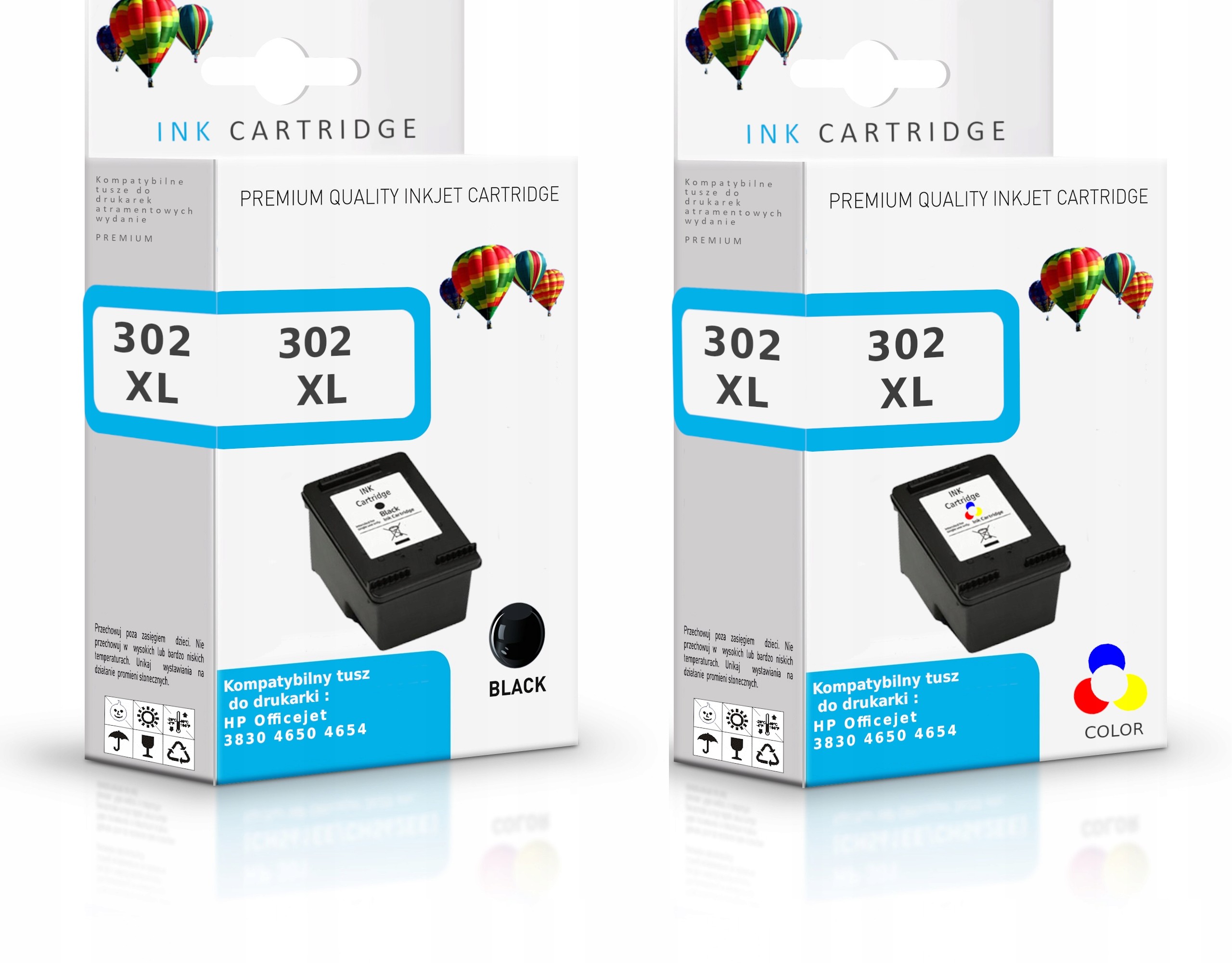 2x 302 do Hp 2130 1110 3630 envy drukarki DeskJet