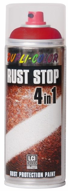 Dupli Color Lakier antykorozyjny  Rust Stop RAL 3000 czerwony 0 4 l