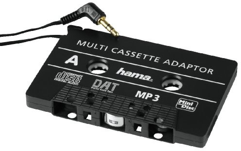 Hama Kfz-kaseta adapter, Tape kabel z wtyczką Jack 3,5 MM do smartfonów, odtwarzaczy MP3/CD/MD-Player, palmtopa, czarny 00089292