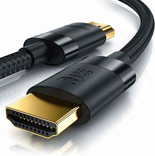CSL-Computer 3 m 8K kabel HDMI 2.1-8K @60Hz 4K @ 120Hz DSC - HDTV 7680 x 4320 - UHD II - HDMI 2.1 2.0a 2.0b - 3D - kabel HDMI Ethernet - HDR - ARC - kompatybilny z Blu Ray PS4 PS5 Xbox Series X Xbox - czarny 722304609722