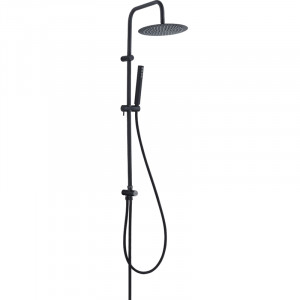 Laveo PLP 70OX Kolumna natryskowa Długość drążka 950 mm Wysokość 1000 mm Szerokość 250 mm Głębokość 480 mm Wymiar słuchawki 221x32 mm Długość węża 1500 mm Wykończenie czarne