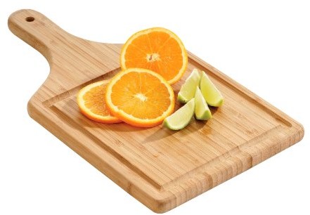 Premier Housewares Premier Housewares bambusowa deska do krojenia w kształcie wiosła z rowkiem - naturalna 1104269
