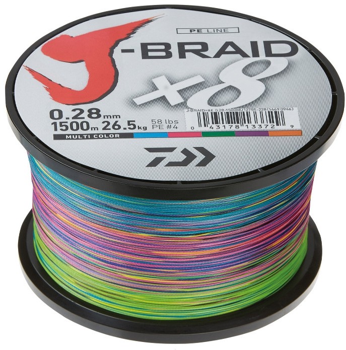 Daiwa Plecionka J-Braid X8 Multi Color 0,13mm 150m