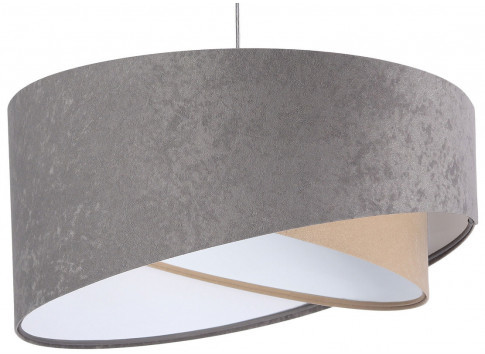 Szaro-biała lampa wisząca nad stół - EX987 T0-E35