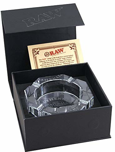 RAW Raw Crystal Glass Ashtray