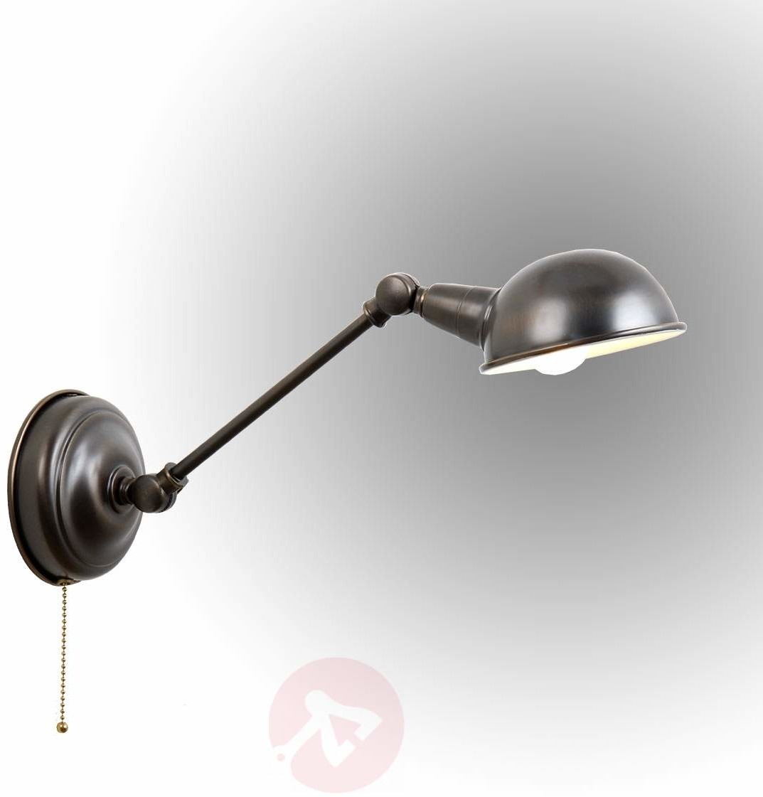 Wychylna lampa ścienna Anno 1900