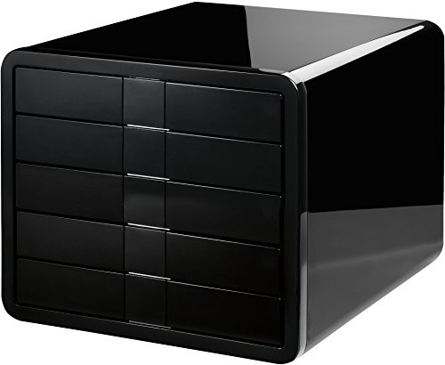 Han HAN 1551 szafka z szufladami i-Box, DIN A4/C4, 5 zamknięte szuflady, czarny 295 x 247 x 355 mm 1551-13