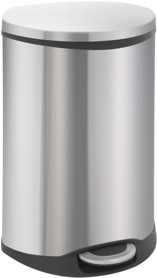 Vepa Bins EKO Kosz na śmieci z pedałem Shell, 50 L, matowy srebrny
