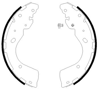 TEXTAR Zestaw szczęk hamulcowych 91081800