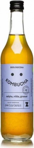 Bio KOMBUCHA Z MIĘTĄ, RÓŻĄ I GRANATEM 500 ml - ZAKWASOWNIA 5903726401647
