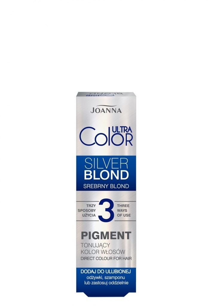Joanna Ultra Color Pigment tonujący kolor włosów - Silver Blond (srebrny blond) 100ml 121107