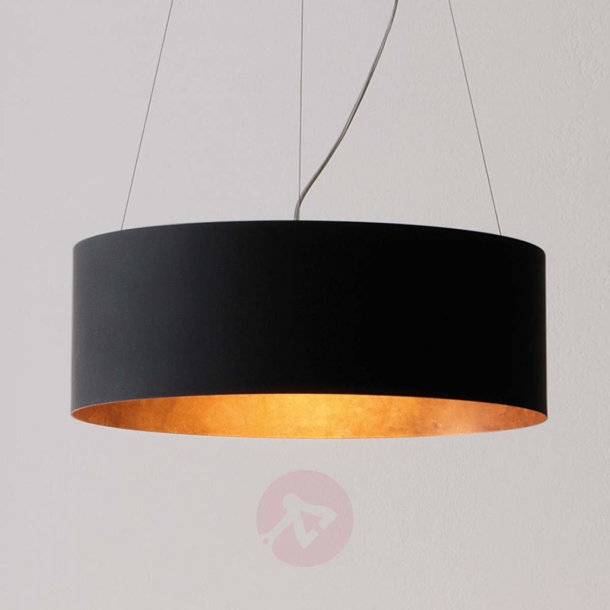 ICONE ICONE Olimpia lampa wisząca LED, czarno-miedziana