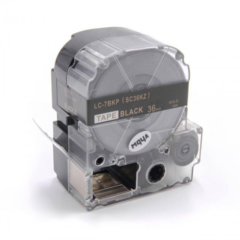 Epson LK-SC36KZ, 36mm x 9m, złoty druk / biały podkład, taśma zamiennik