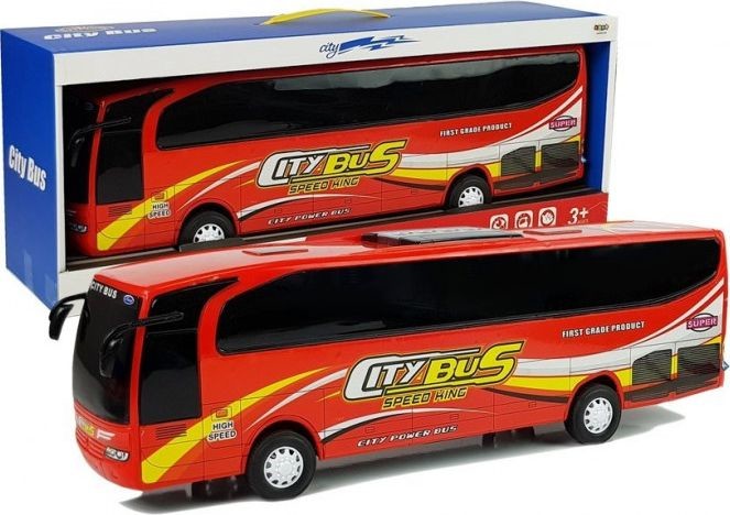 Model LEANToys LEANToys Autobus Miejski Czerwony 54cm 5767