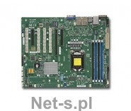 Supermicro 1XEONV5 C236 64GB DDR4 ATX 2XGBE 6XSATA VGA PCI IPMI RETAIL IN (MBD-X11SSA-F-O)