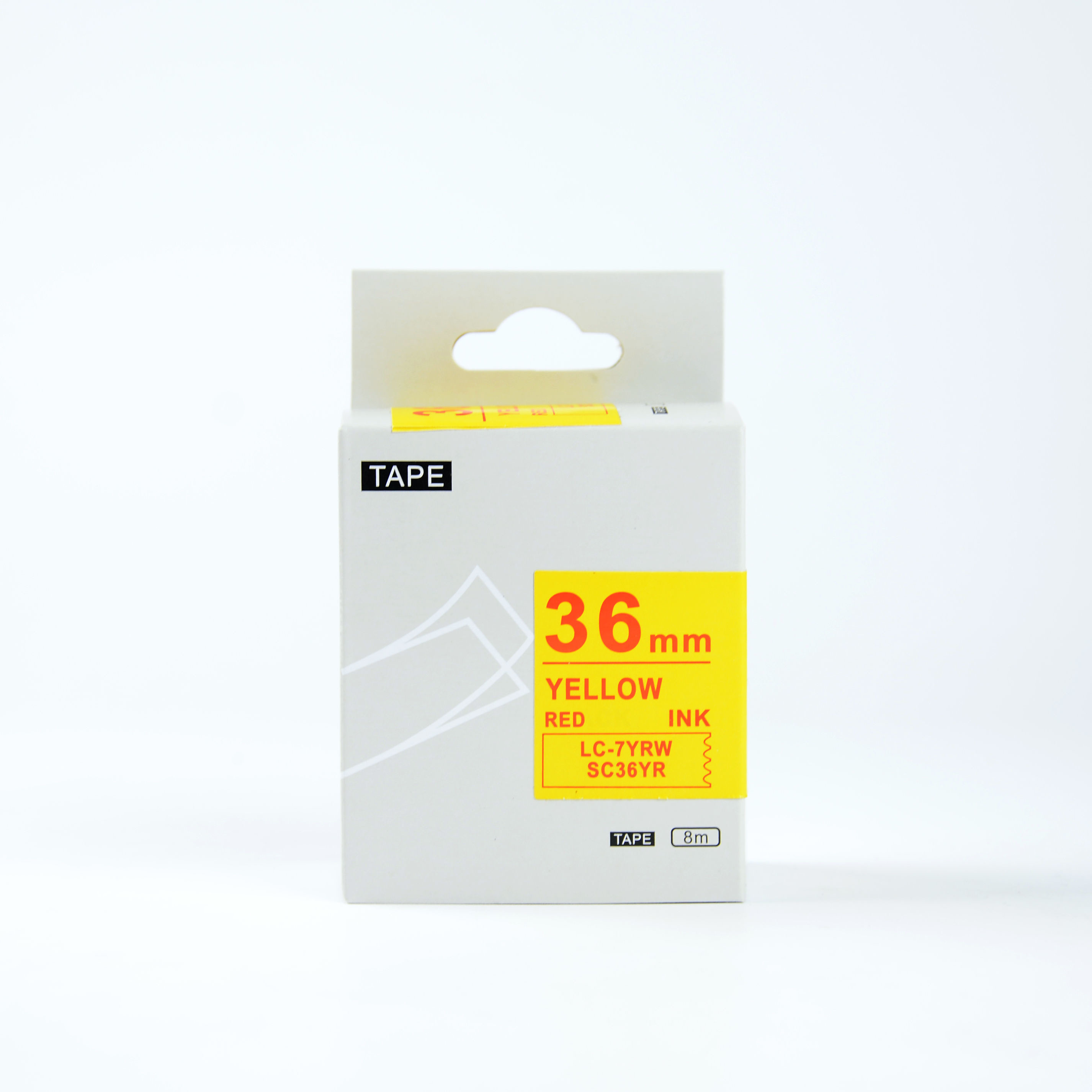 Epson Lk-SC36YR, 36mm x 9m, czerwony druk / żółty podkład, taśma zamiennik