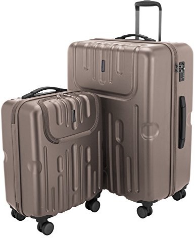 Hauptstadtkoffer havel  walizka na bagaż podręczny Walizka Wózek na kółkach walizka walizka podróżna-częściowy zestaw walizek na kółkach-zestaw, TSA, walizek twardych (S/L), kolor: złoto 14031012