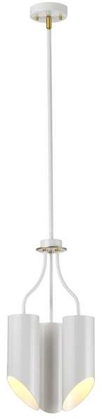 Elstead Lighting LAMPA sufitowa QUINTO QUINTO3 WAB metalowa OPRAWA plafon pręty tuby białe stary mosiądz QUINTO3 WAB