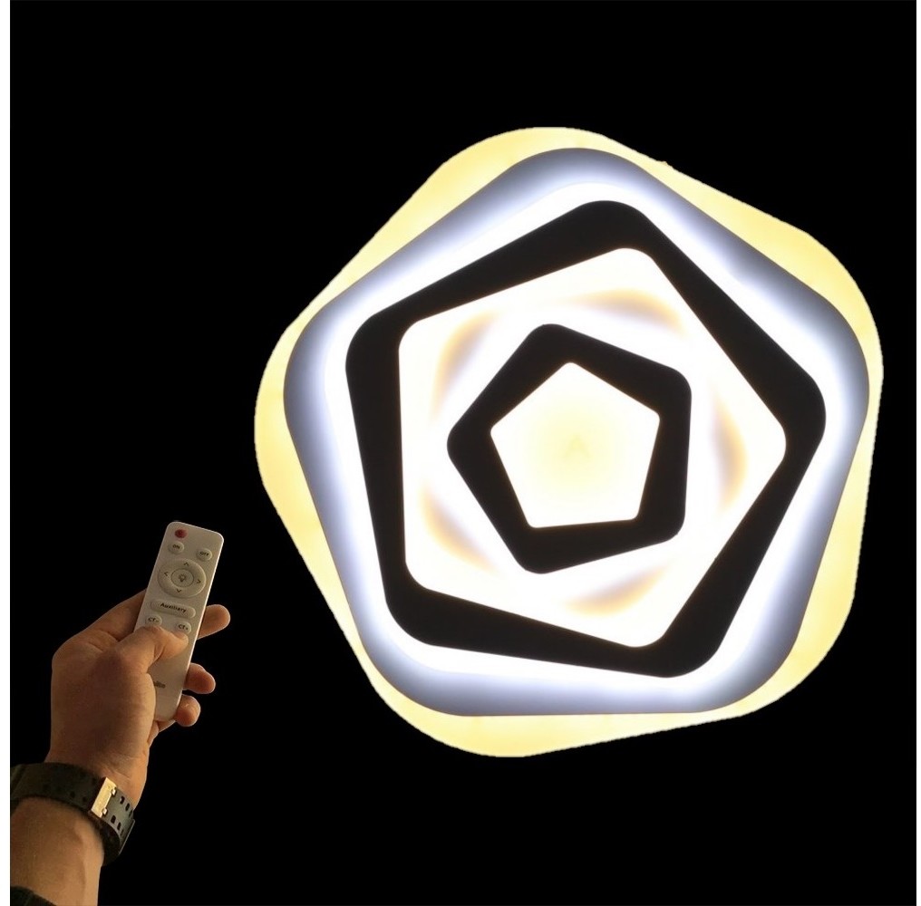 Ecolite Ecolite WALP05-80W/LED - LED Plafon ściemnialny DRAGO LED/80W/230V + pilot