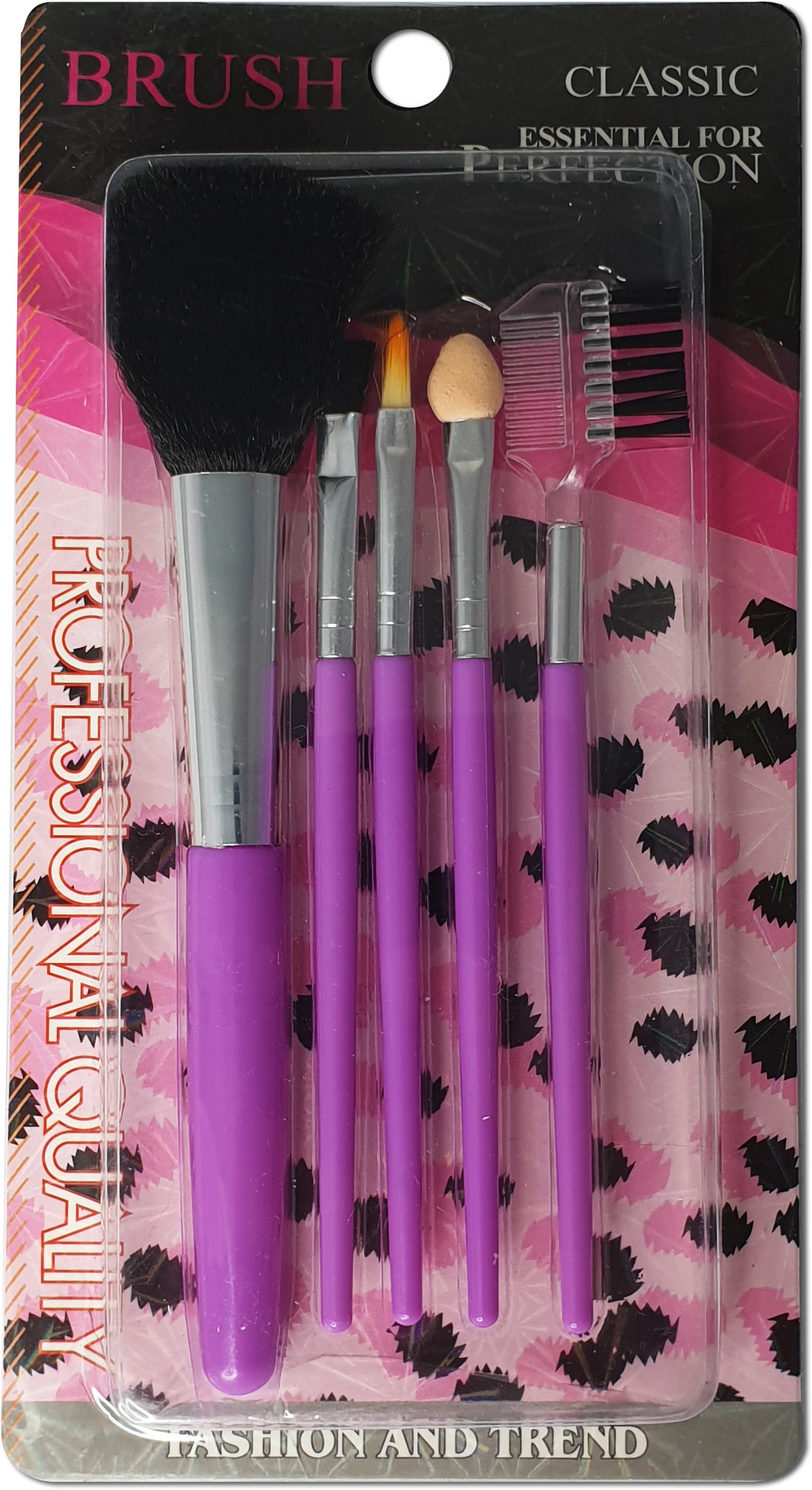 ZESTAW WIELOFUNKCYJNE KOSMETYCZNE PĘDZLE MAKIJAŻ MAKEUP VERA-01-BLACK