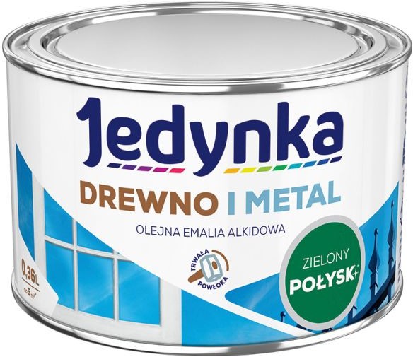 Jedynka Emalia alkidowa zielony jasny 0 36 l