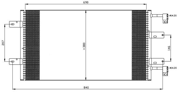 NRF Skraplacz, klimatyzacja NRF 35505