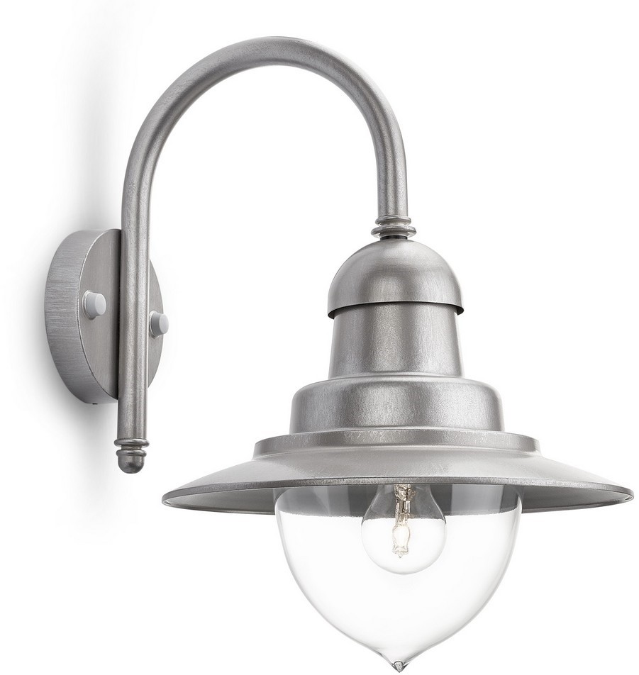 Philips 01652/52/PN - Kinkiet zewnętrzny RAINDROP 1xE27/60W/230V IP44