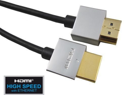 PremiumCord przewód HDMI High Speed + Ethernet 1 m