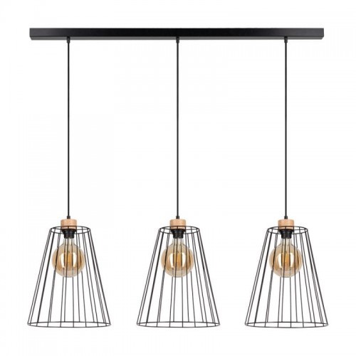 Britop Lampa wisząca Cailand trzy klatkowe klosze