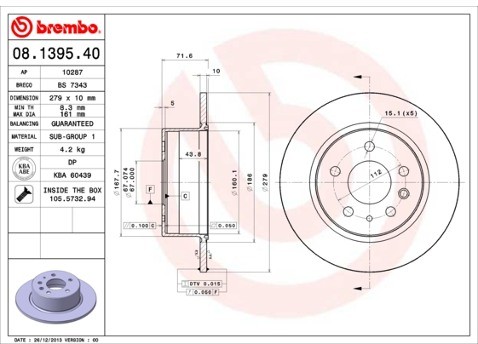 BREMBO 08.1395.40