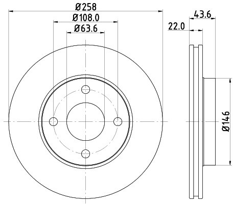 HELLA PAGID Tarcza hamulcowa PAGID 8DD355106-431