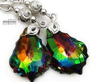 Swarovski długie kolczyki VITRAIL FANTASIA UNIKAT