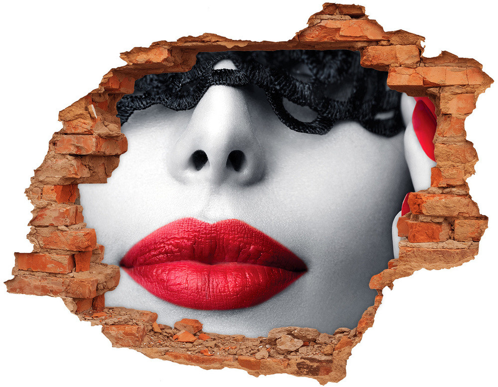Wallmuralia.pl Fotoobraz dziura na ścianę Koronkowa maska