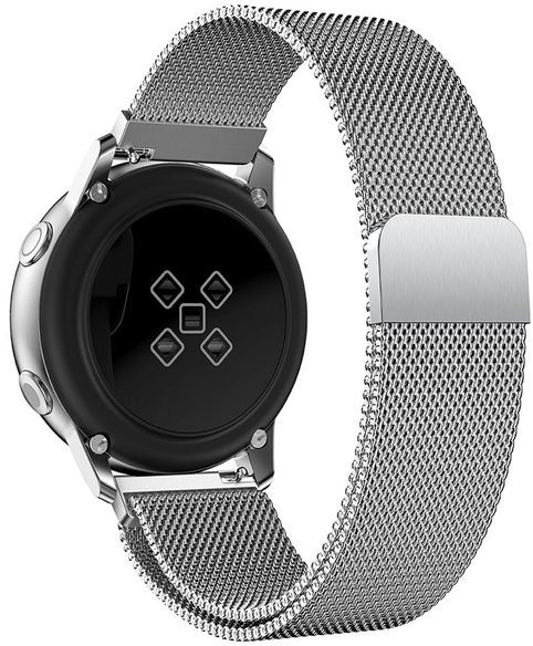 Alogy Bransoleta Milanese pasek Alogy do Galaxy Watch Active 2 44mm srebrna 7547X27