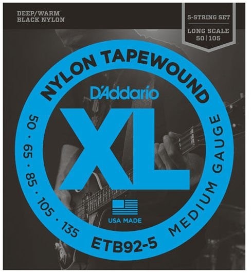 D'Addario ETB92 komplet strun Tape Wound Bass Medium ETB92-5