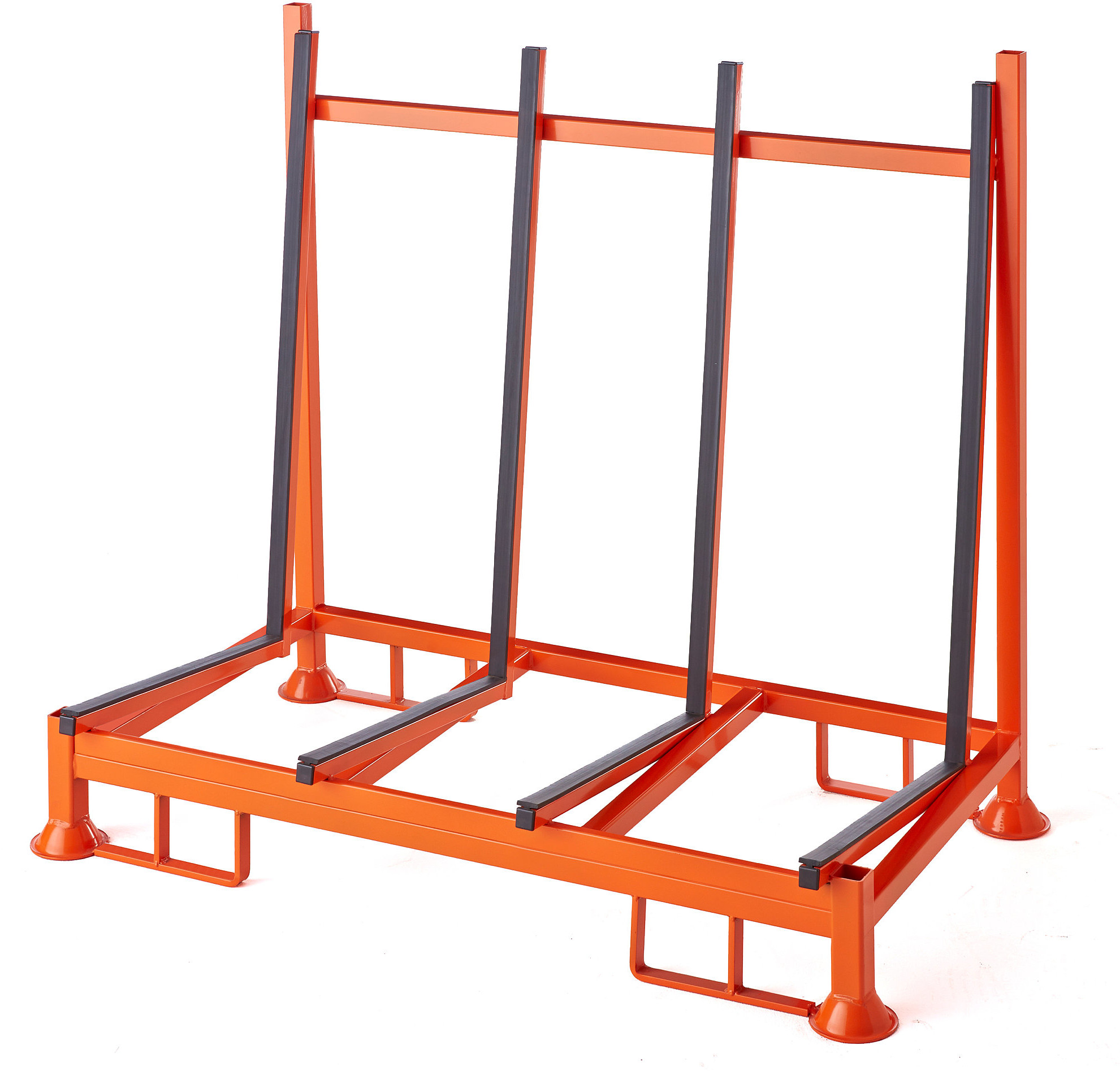 AJ Produkty Stojak na płaskie przedmioty, guma, jednostronny, 1400x770x1270 mm, 1000 kg