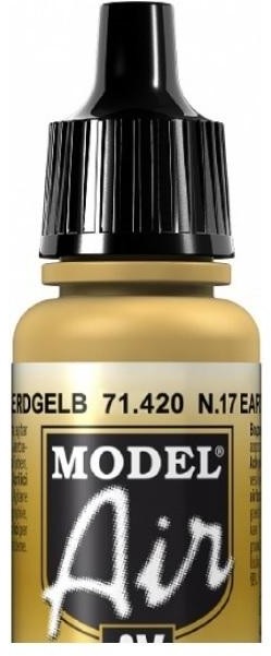 Vallejo Farba akrylowa Model Air - Nr 17 Earth Yellow nr 71420 / 17ml Vallejo 71420