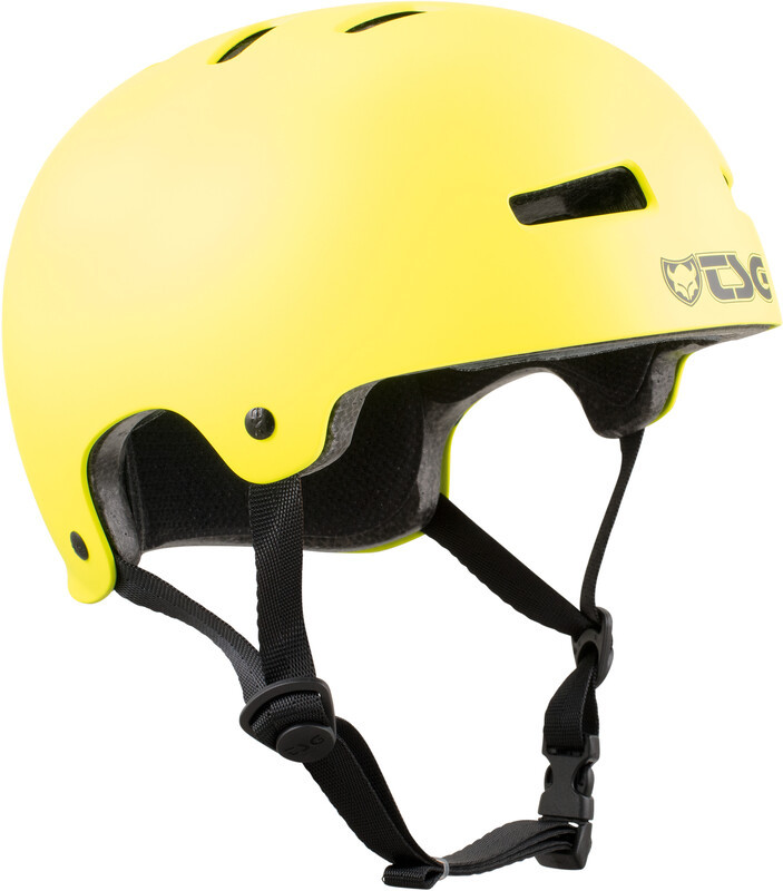 TSG Evolution Solid Color Kask rowerowy, żółty L/XL | 57-59cm 2022 Kaski BMX i Dirt 75046-satin acid yellow-57-59cm