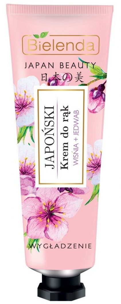 Bielenda Japan Beauty Japoński krem do rąk Wiśnia + Jedwab 50ml