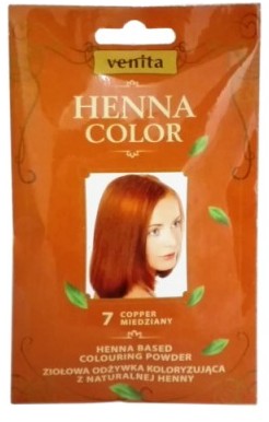 Venita Henna Color henna w proszku do farbowania włosów 7 Miedziany VEN-HEN-7MIE
