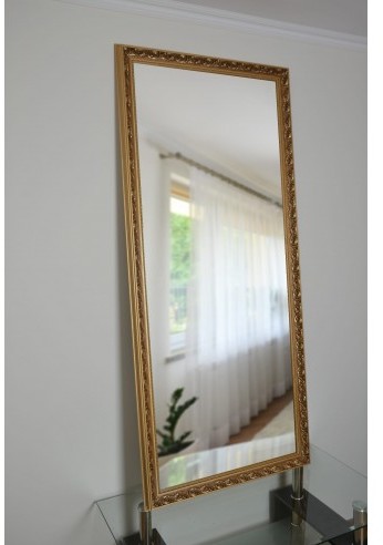 Łukasz Ochwat Alfaram Lustro w ornamentowej zdobionej ramie 7004001, Lustro w ramie: 50x150