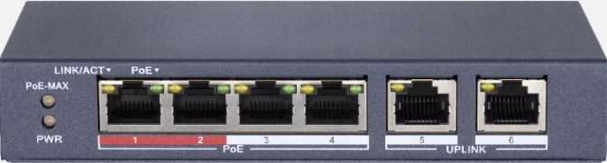 Switch Internec SPE124H 6 Portów (2 + 4PoE) Vlan