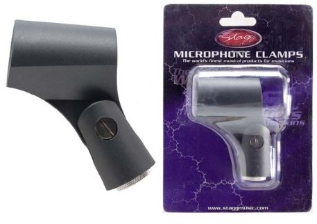 Stagg 15768 guma elastyczny mikrofon klaemme (23  29 MM) Czarny MH-6AH