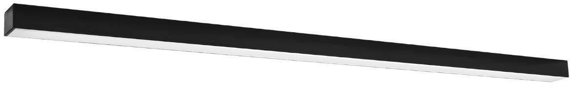 Thoro Nowatorska Lampa PLAFON PINNE 1450 CZARNY Minimalistyczny Design Lampa Sufitowa Natynkowa Moduł LED Ciepła Barwa Światła Oświetlenie do Salonu Sypialni Biura Oprawa THORO TH.096