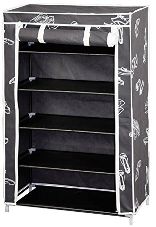 Maurer 21030605 składany stojak na buty, materiału TNT, 61 x 30 x 90 cm, szary 21030605